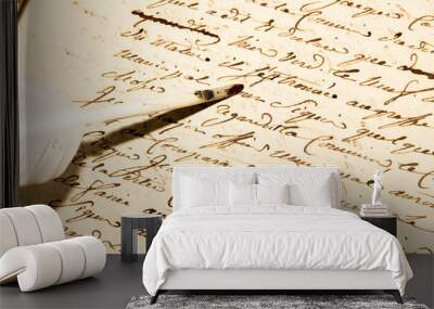 alte Schrift Wall mural