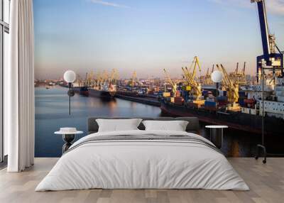 Marine port Container Terminal Wall mural