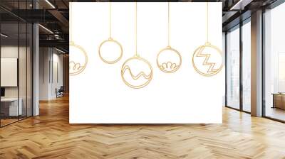 Christmas Decorations with Ball. Element Vector eps 10 Wall mural