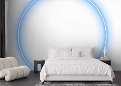 neon circle frame Wall mural