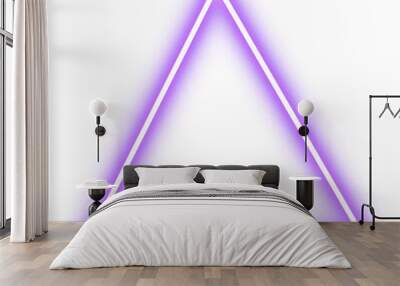 neon triangle Wall mural