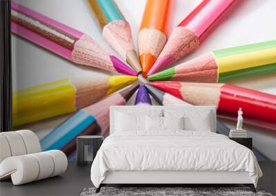 puntas de colores Wall mural