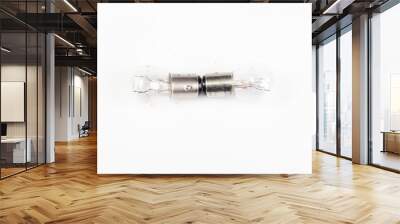 Two light bulbs isolated on white background. Wall mural