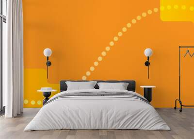 orange vibrant background Wall mural