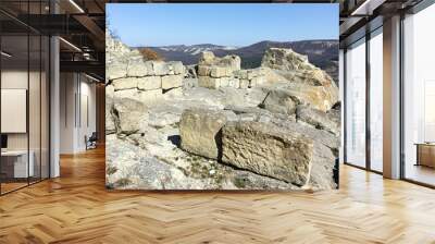 Ruins of archaeological site of Perperikon, Kardzhali Region, Bulgaria Wall mural