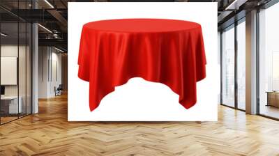 vector realistic illustration of tablecloths on a white background. Wall mural