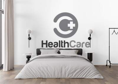 health care logo designs for medical service and hospital or clinic symbols Wall mural