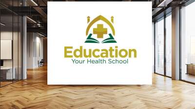 islamic health education logo simple modern for medical and clinic service Wall mural