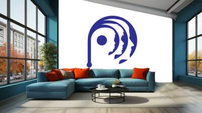 mental health logo designs simple Wall mural