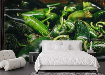 green peppers Wall mural