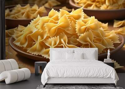 farfalle pasta Wall mural