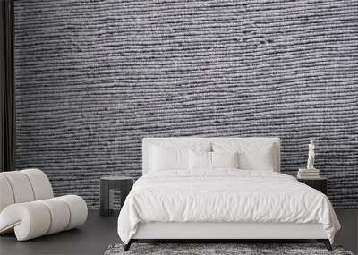 gray fabric wide texture close up empty linen or cotton cloth panorama texture Wall mural