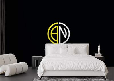 BN, NB, Letters Logo Monogram Wall mural