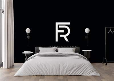 FR, RFM Letters Logo Monogram Wall mural