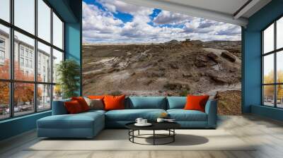 The Badlands of Albert in Canada Wall mural