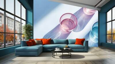 Three post modern glass tableware Wall mural