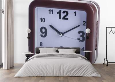 alarm clock. alarm clock on background. alarm clock on the backg Wall mural