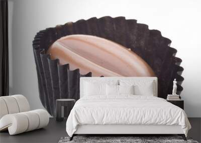 chocolate on white background Wall mural