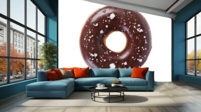 donut or donut with concept on a background. Wall mural