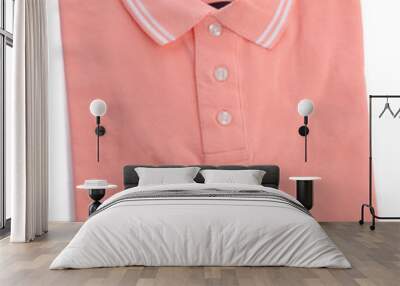 polo shirt on white background Wall mural