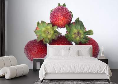 strawberry, fresh red strawberry on background Wall mural