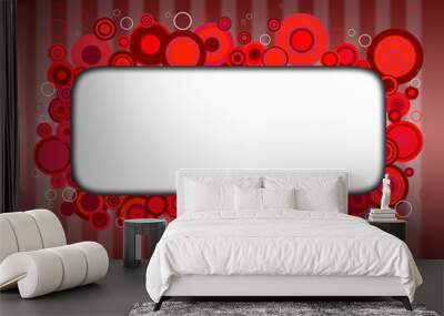 background vermelho para escrever uma mensagem Wall mural