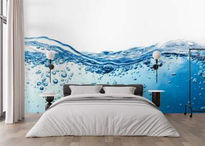 Clear Water Surface with Bubbles Wall mural