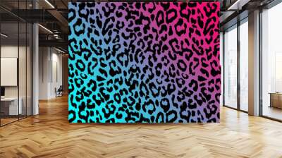 Abstract background illustration of black, pink and purple animal print  Wall mural