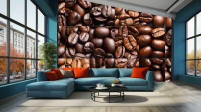 Varieties of Coffee Beans Wall mural