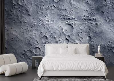 Moon surface. Seamless texture background. Wall mural