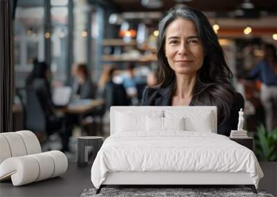 Confident Professional Woman at Workplace Wall mural