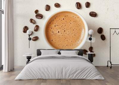 The Coffee Cup and Beans Wall mural