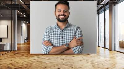 The smiling bearded man Wall mural