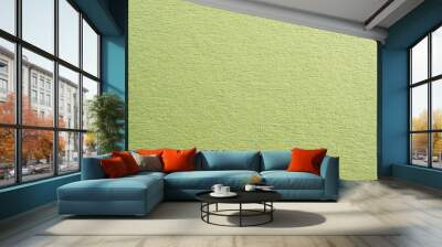 Green colored paper with strong structure as a background, photographed in the studio Wall mural