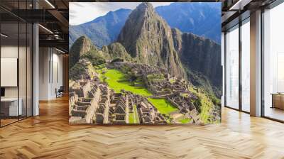 Machu Picchu in the morning sun Wall mural