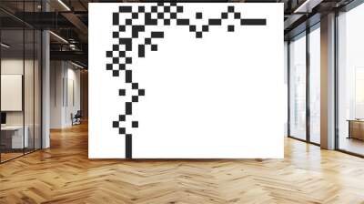 border frame corner pixel art Wall mural