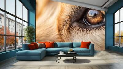 Close-up of a dog's eyes. Dog's look	 Wall mural