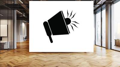 Megaphone icon black design icon design Wall mural