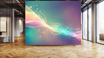 abstract background line glow and bokeh background Wall mural