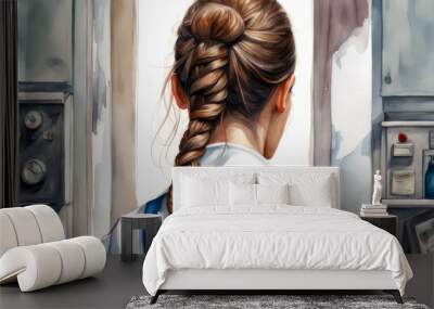 nurse back view world nurse day background  Wall mural