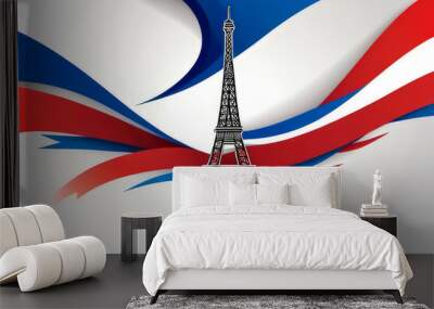 paris sport olympic 2024 ceremony, water color commencement Wall mural