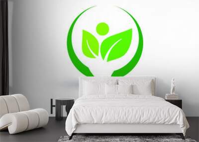 people Healthy Life, fitness, heath care Logo template vector icon,  Wall mural