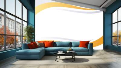 Modern blue and gold shape background Wall mural