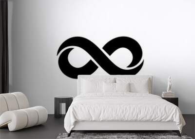 black infinite symbol Wall mural