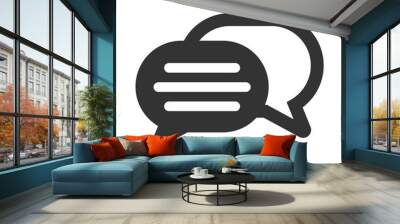 comment blog icon. vector message bubble for apps and websites Wall mural