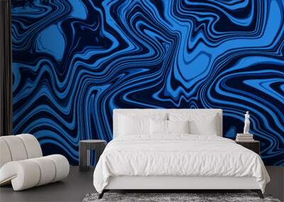 liqud style blue modern background Wall mural