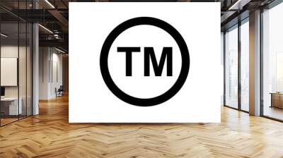 TM initial letter Wall mural