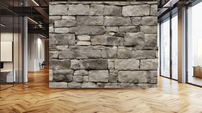 Seamless Castle Stone Wall texture for graphic design and object textures. Wall mural