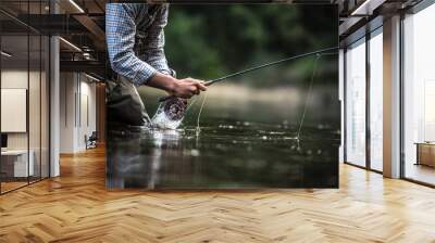 flyfishing Wall mural