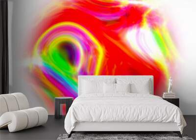 Circle Holographic light Shape Wall mural